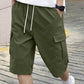 🩳 TIDSBEGRÄNSAT ERBJUDANDE 50% RABATT! ✨ Herr Cargoshorts – Dragsko, Flera Fickor, Lättvikt 🏃‍♂️