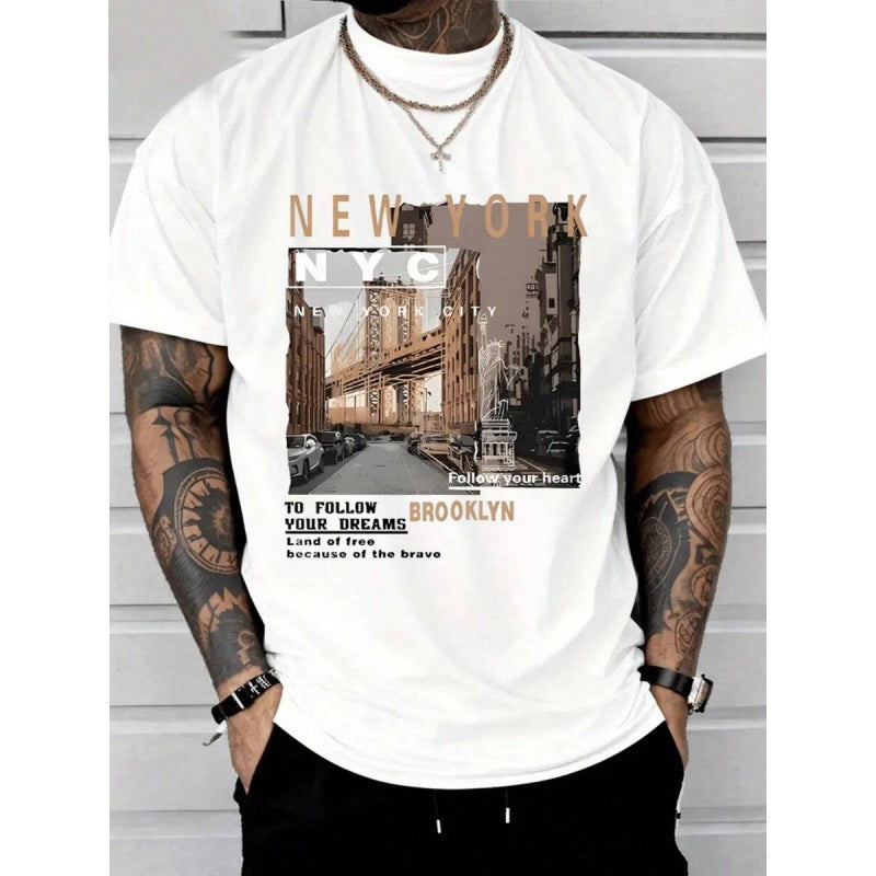 👕 50% RABATT NU! ⏰ Urban New York City T-shirt – Mjuk bomull, ikonisk NYC-print och andningsbar – perfekt för avslappnade dagar, resor eller den där city-inspirerade looken 🗽