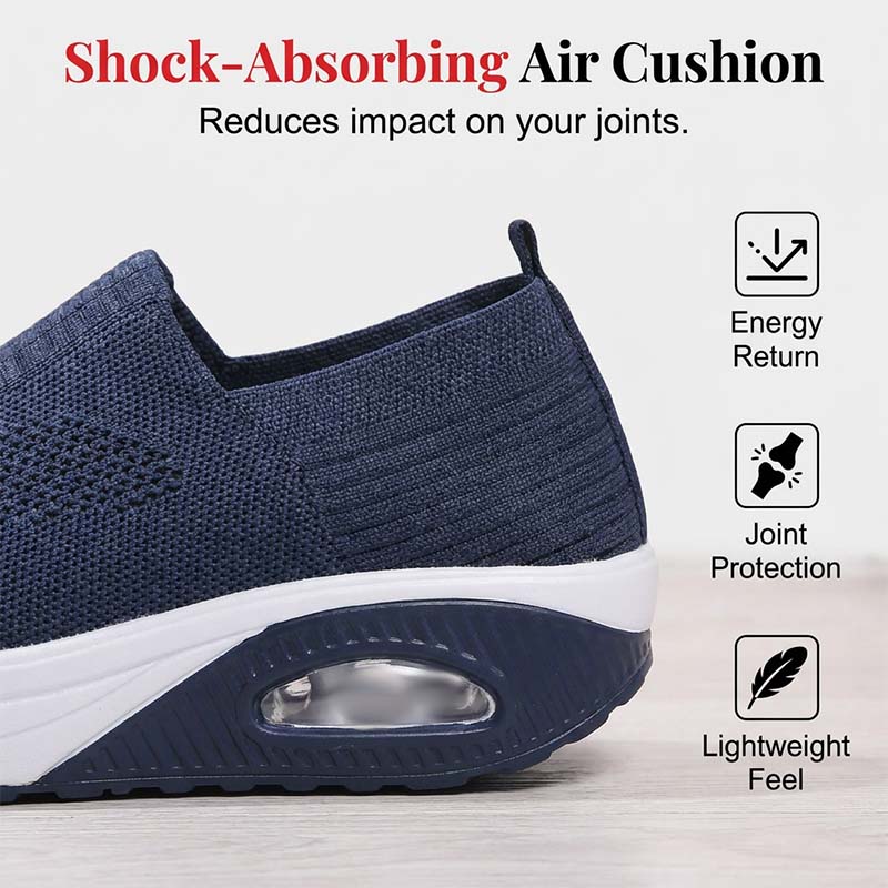 👟💨 Luftkuddade slip-on promenadskor i mesh