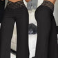 ✨👖Casual byxor med hög midja och vida ben för kvinnor💖