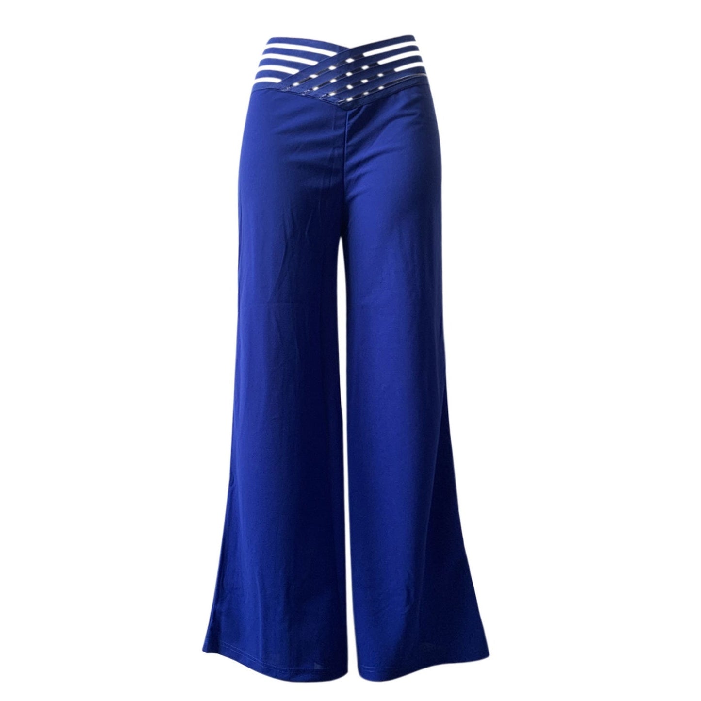 ✨👖Casual byxor med hög midja och vida ben för kvinnor💖