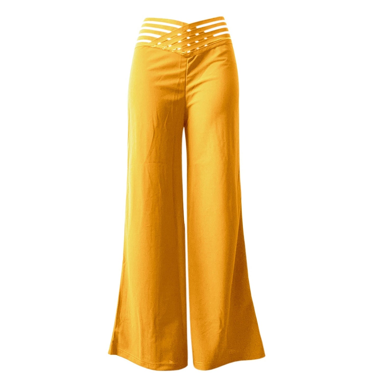 ✨👖Casual byxor med hög midja och vida ben för kvinnor💖