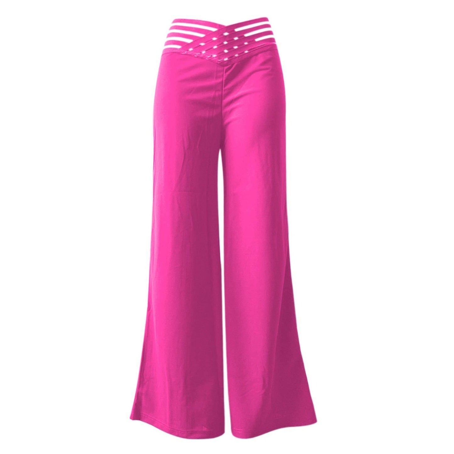 ✨👖Casual byxor med hög midja och vida ben för kvinnor💖