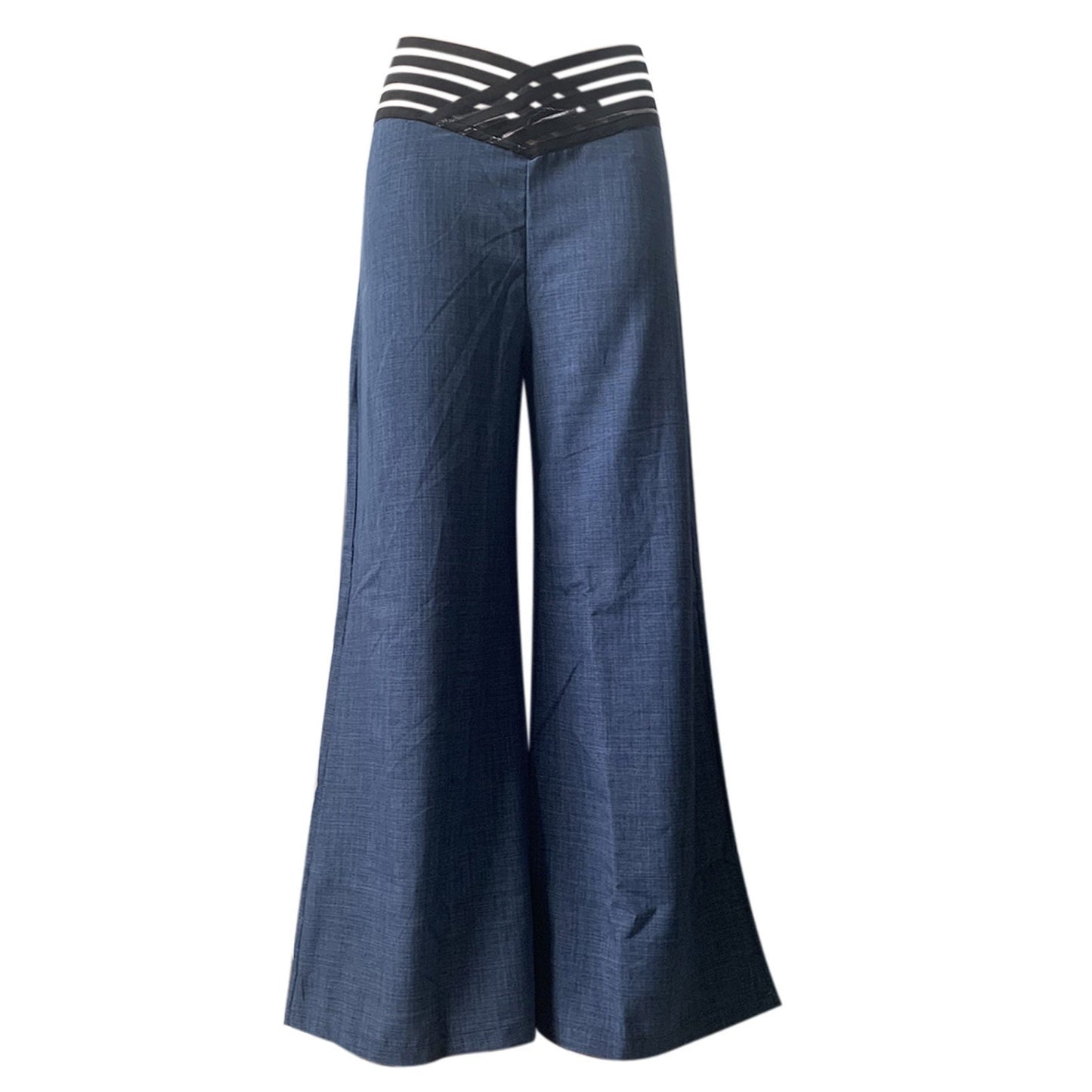 ✨👖Casual byxor med hög midja och vida ben för kvinnor💖