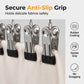 🏠 50% RABATT NU! 👔 Multi-Clip Wooden Hanger – Utrymmessparande Klädhängare med 10 Klämmor för Skåporganisation ✨