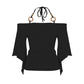 Damtopp med Off-Shoulder Halterneck