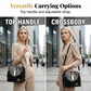 Glossy Crocodile Pattern Women's Handbag