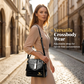 Glossy Crocodile Pattern Women's Handbag