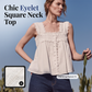 👚💪 Women's Vintage Square Neck Sleeveless Top 💃