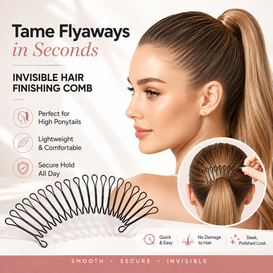 🥳HOT SALE🥳💞50K+ SOLD!💇‍♀️✨ Flexible Invisible Hair Comb—invisible, flexible, and non-slip—instantly creates a perfectly secure hold! 🌟