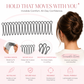 🥳HOT SALE🥳💞50K+ SOLD!💇‍♀️✨ Flexible Invisible Hair Comb—invisible, flexible, and non-slip—instantly creates a perfectly secure hold! 🌟