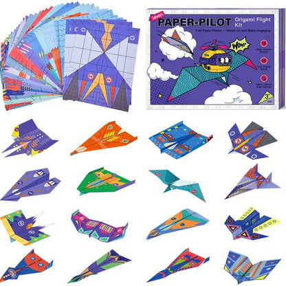 🔥Christmas HOT SALE💞50K+ SOLD!🛩️Creative DIY Paper Airplane Set For Kids