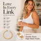 Women's Elegant Heart Link Bracelet