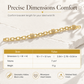 ✨ 50% OFF! ✨ Gold Rhinestone Heart & Square Hollow Chain Bracelet