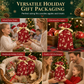 Christmas Drawstring Gift Bags with Ribbon