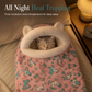 Semi Enclosed Warm Sleeping Bag Bed Soft Deep Sleep Pet Cave Nest and Quilt for Cats and Small Dogs