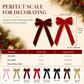 Large Velvet Christmas Bows for Christmas Tree and Holiday Party Decoration