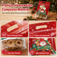 50 Pack Christmas Candy Bags Cartoon Stand Up Zipper Pouches for Snowflake Crisp Cookie and Baking Food Packaging