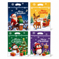50 Pack Christmas Candy Bags Cartoon Stand Up Zipper Pouches for Snowflake Crisp Cookie and Baking Food Packaging