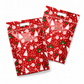 50 Pack Christmas Candy Bags Cartoon Stand Up Zipper Pouches for Snowflake Crisp Cookie and Baking Food Packaging
