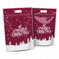 50 Pack Christmas Candy Bags Cartoon Stand Up Zipper Pouches for Snowflake Crisp Cookie and Baking Food Packaging