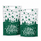 50 Pack Christmas Candy Bags Cartoon Stand Up Zipper Pouches for Snowflake Crisp Cookie and Baking Food Packaging