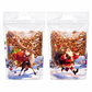 50 Pack Christmas Candy Bags Cartoon Stand Up Zipper Pouches for Snowflake Crisp Cookie and Baking Food Packaging