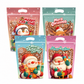 50 Pack Christmas Candy Bags Cartoon Stand Up Zipper Pouches for Snowflake Crisp Cookie and Baking Food Packaging