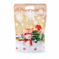 50 Pack Christmas Candy Bags Cartoon Stand Up Zipper Pouches for Snowflake Crisp Cookie and Baking Food Packaging