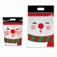 50 Pack Christmas Candy Bags Cartoon Stand Up Zipper Pouches for Snowflake Crisp Cookie and Baking Food Packaging