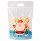 50 Pack Christmas Candy Bags Cartoon Stand Up Zipper Pouches for Snowflake Crisp Cookie and Baking Food Packaging