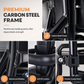🚴 Parent-Child Bike Seat: Carbon Steel Frame, Enclosed Guardrail, Cushion