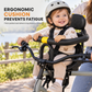🚴 Parent-Child Bike Seat: Carbon Steel Frame, Enclosed Guardrail, Cushion