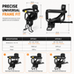🚴 Parent-Child Bike Seat: Carbon Steel Frame, Enclosed Guardrail, Cushion