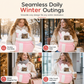 Fleece Lined Pet Carrier Backpack Soft Warm Cat Front Carrier Bag with Hand Warmer Pocket for Autumn and Winter