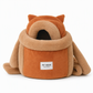 Fleece Lined Pet Carrier Backpack Soft Warm Cat Front Carrier Bag with Hand Warmer Pocket for Autumn and Winter