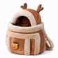 Fleece Lined Pet Carrier Backpack Soft Warm Cat Front Carrier Bag with Hand Warmer Pocket for Autumn and Winter