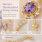 ⏳🔥LIMITED-TIME 50% OFF! ⏰Lavender Manor Purple Zircon Butterfly Jewelry Set with Adjustable Open Ring and Earrings💜