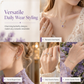 ⏳🔥LIMITED-TIME 50% OFF! ⏰Lavender Manor Purple Zircon Butterfly Jewelry Set with Adjustable Open Ring and Earrings💜