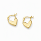 💕 50% OFF! ✨ Small Heart Hoop Earrings – Smooth finish & French minimalist style ✨