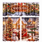 Christmas Kitchen Curtains Set