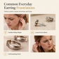🎁2026 New Arrivals 50% OFF💥Vintage Leopard Print U Shaped Huggie Hoop Earrings for Women