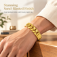 Mens Vietnamese Sand Gold with Watch Clasp Matte Sandblasted Finish Fashion Jewelry