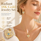 Gold Plated Copper Zircon Devil Eye Heart and Earrings Jewelry Accessories