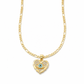 Gold Plated Copper Zircon Devil Eye Heart and Earrings Jewelry Accessories