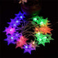 LED Snowflake Curtain String Lights