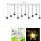 LED Snowflake Curtain String Lights