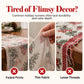Christmas Table Runner with Tassels for Home Dining Decoration