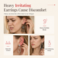 🌸 50% OFF NOW! 🌸Red Flocked Rose and Leaf Long Tassel Dangle Earrings for Women 1 Pair